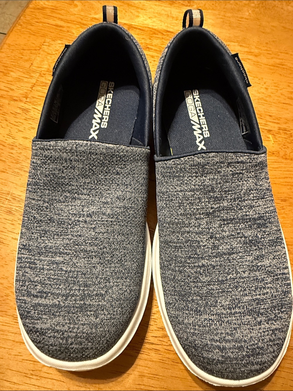 Skechers GOwalk Slip-On Sneakers in Heather Navy